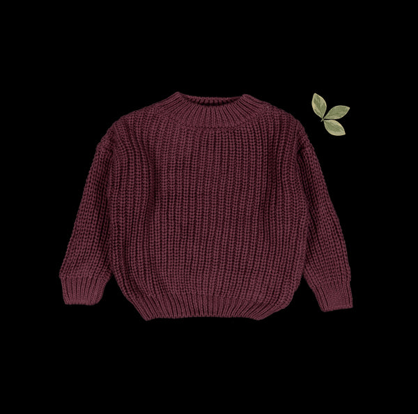 the-chunky-knit-sweater-mulberry Lovely Littles - Sophia's StyleKnit Sweater-1